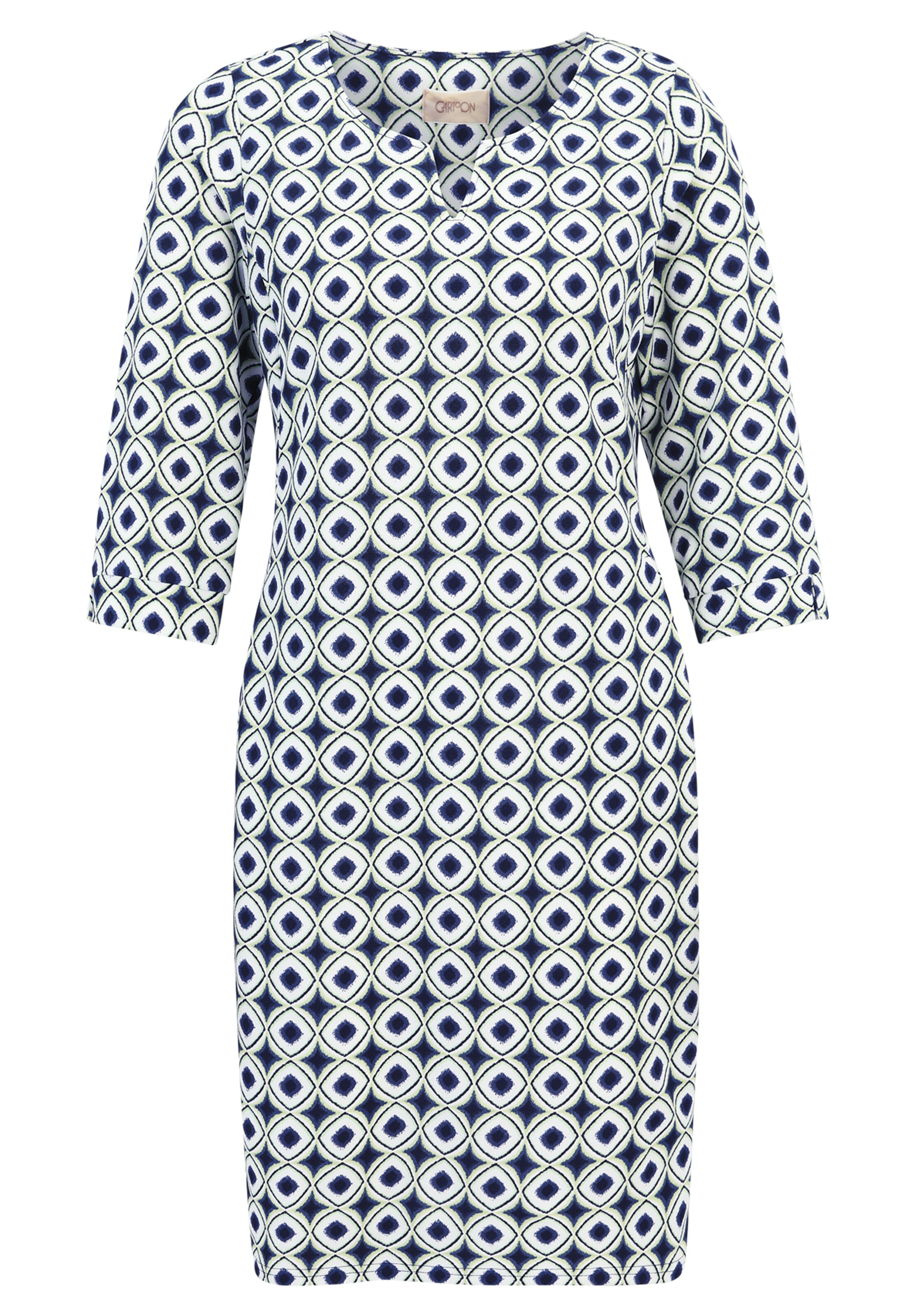 Cartoon Dress in Green: front