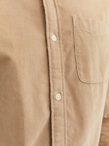 Slim fit Camicia di JACK & JONES in beige
