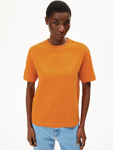 ARMEDANGELS Shirt in Oranje: voorkant