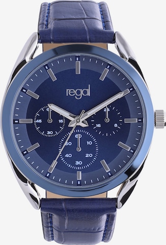 Montre à affichage analogique Lucardi en bleu : devant