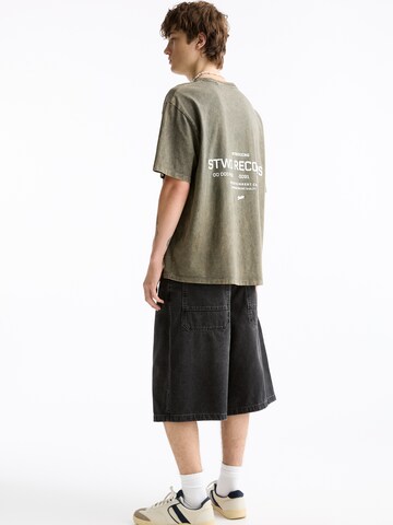 T-Shirt Pull&Bear en vert