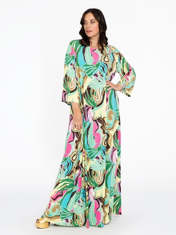 Yoek Dress in Mixed colors