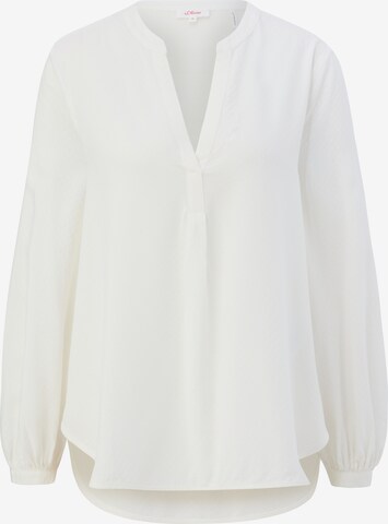 s.Oliver Blouse in Wit: voorkant