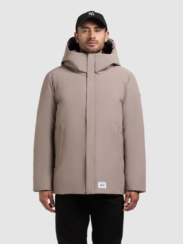 Veste d’hiver 'Etian' khujo en gris : devant
