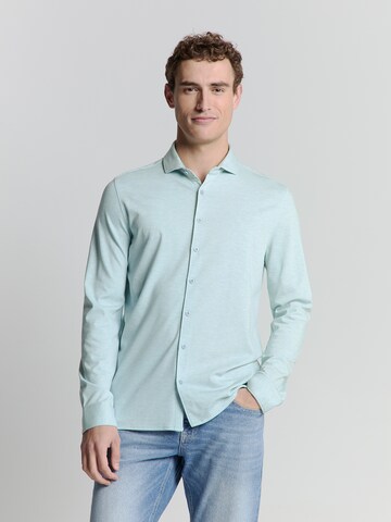 No Excess Regular fit Button Up Shirt in Blue: front