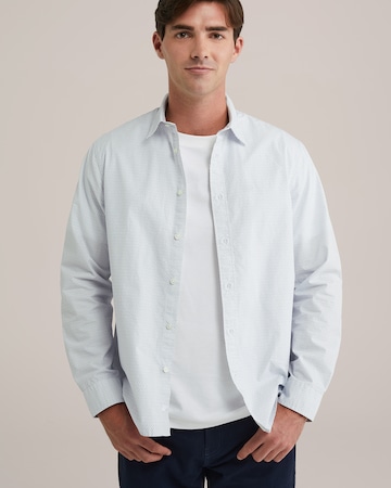Coupe regular Chemise WE Fashion en bleu : devant