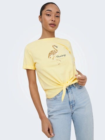 ONLY - Camiseta 'ONLDORA' en amarillo