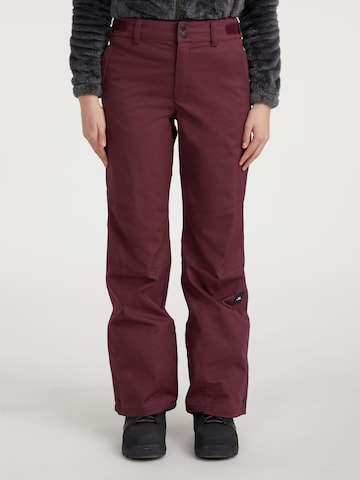 O'NEILL Normální Outdoorové kalhoty – červená: přední strana