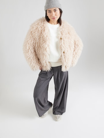 OH APRIL Mikina 'Nostalgia Heart' – bílá