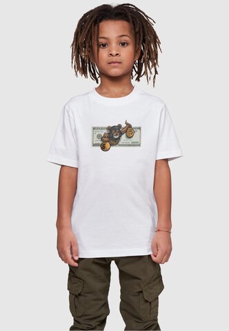 Mister Tee Shirt 'Money Bear' in Wit: voorkant