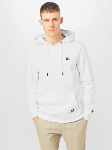 Sweat-shirt 'Essential' Starter Black Label en blanc : devant