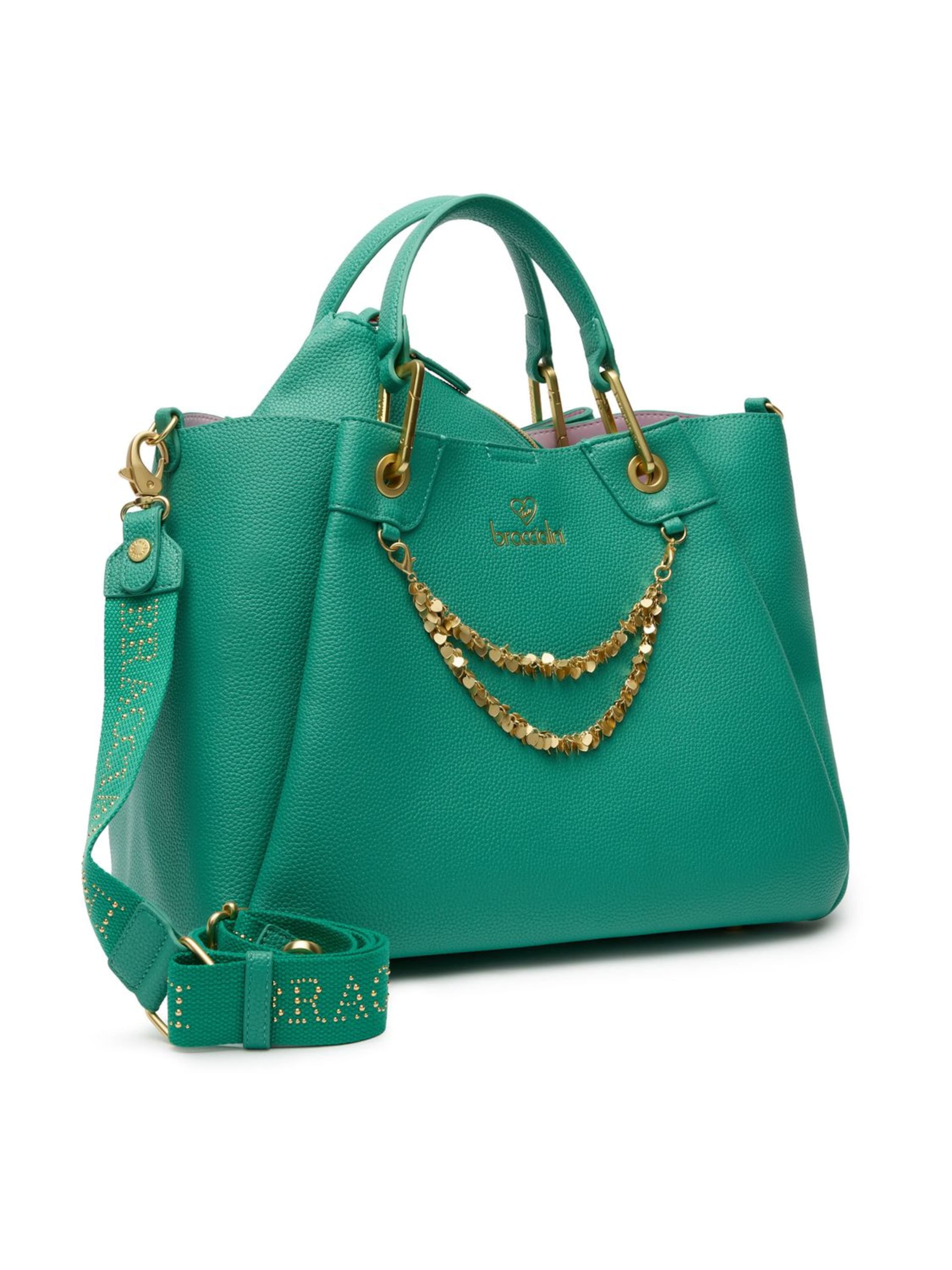 Borsa a mano 'Amy' di Braccialini in verde