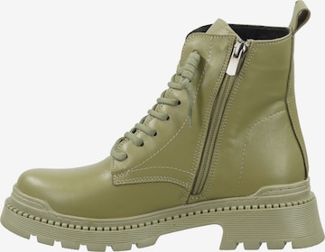 ILC Lace-Up Ankle Boots in Green