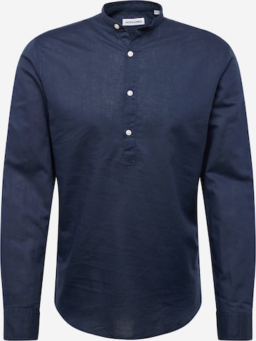 mėlyna JACK & JONES Standartinis modelis Marškiniai: priekis