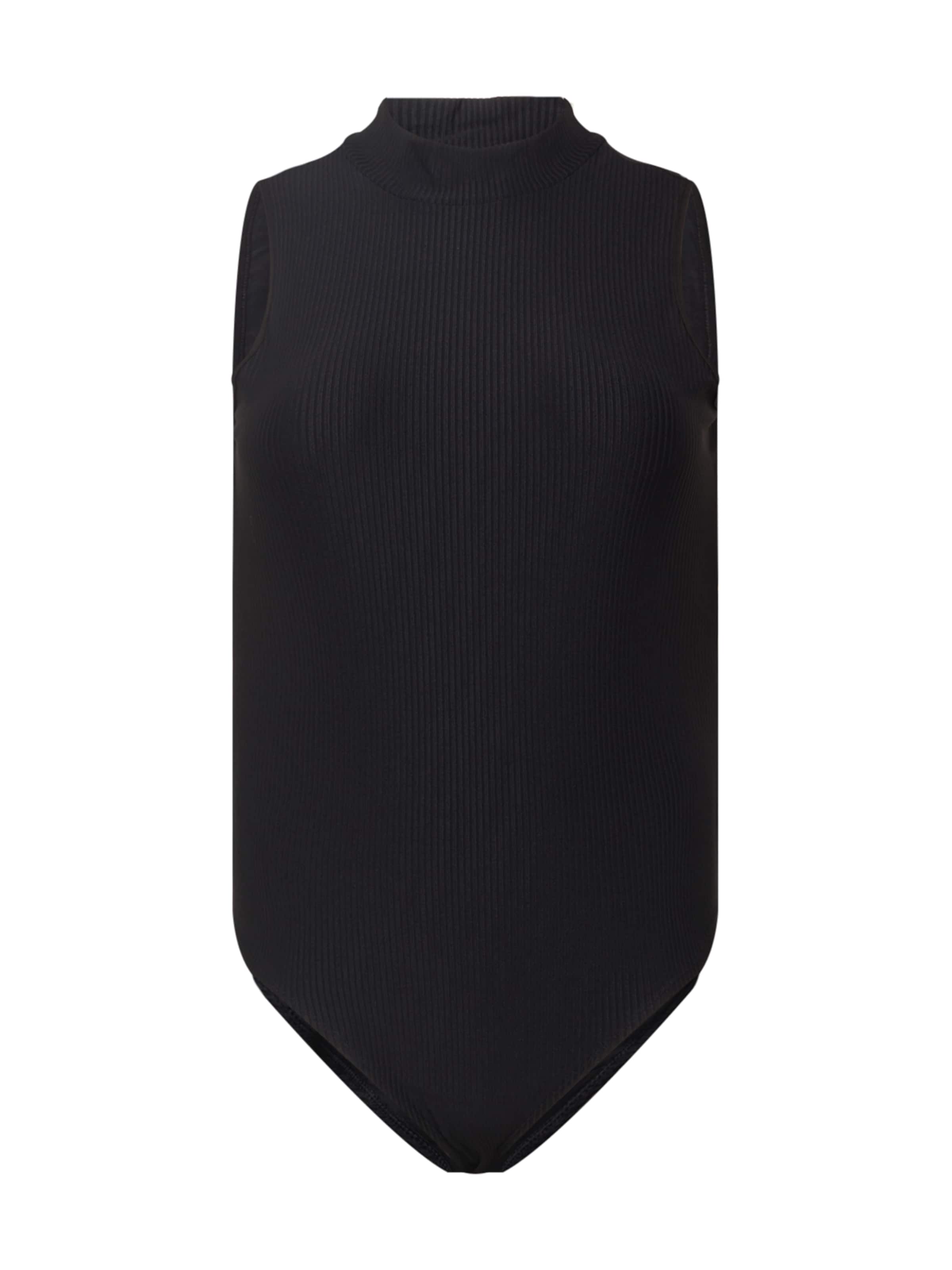 Urban Classics Блуза боди в черно: отпред