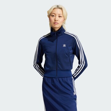 ADIDAS ORIGINALS Sweatjacke 'Adicolor Classics Firebird' in Blau: Vorderseite