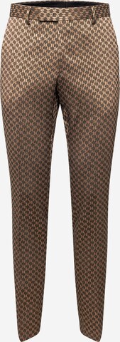 Karl Lagerfeld Regular Pleated Pants 'Road' in Beige: front