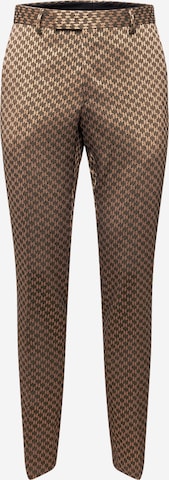 Karl Lagerfeld Regular Trousers with creases 'ROAD' in Beige: front