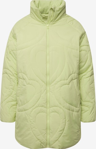 Ulla Popken Winter jacket in Green: front
