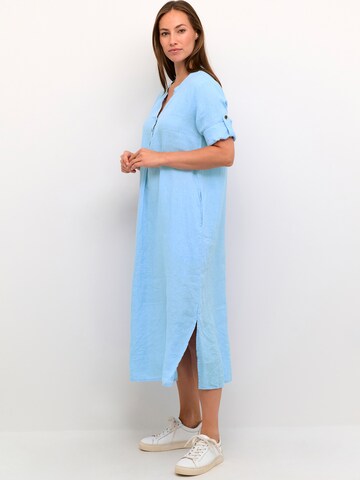 Cream Shirt Dress 'Bellis' in Blue: front