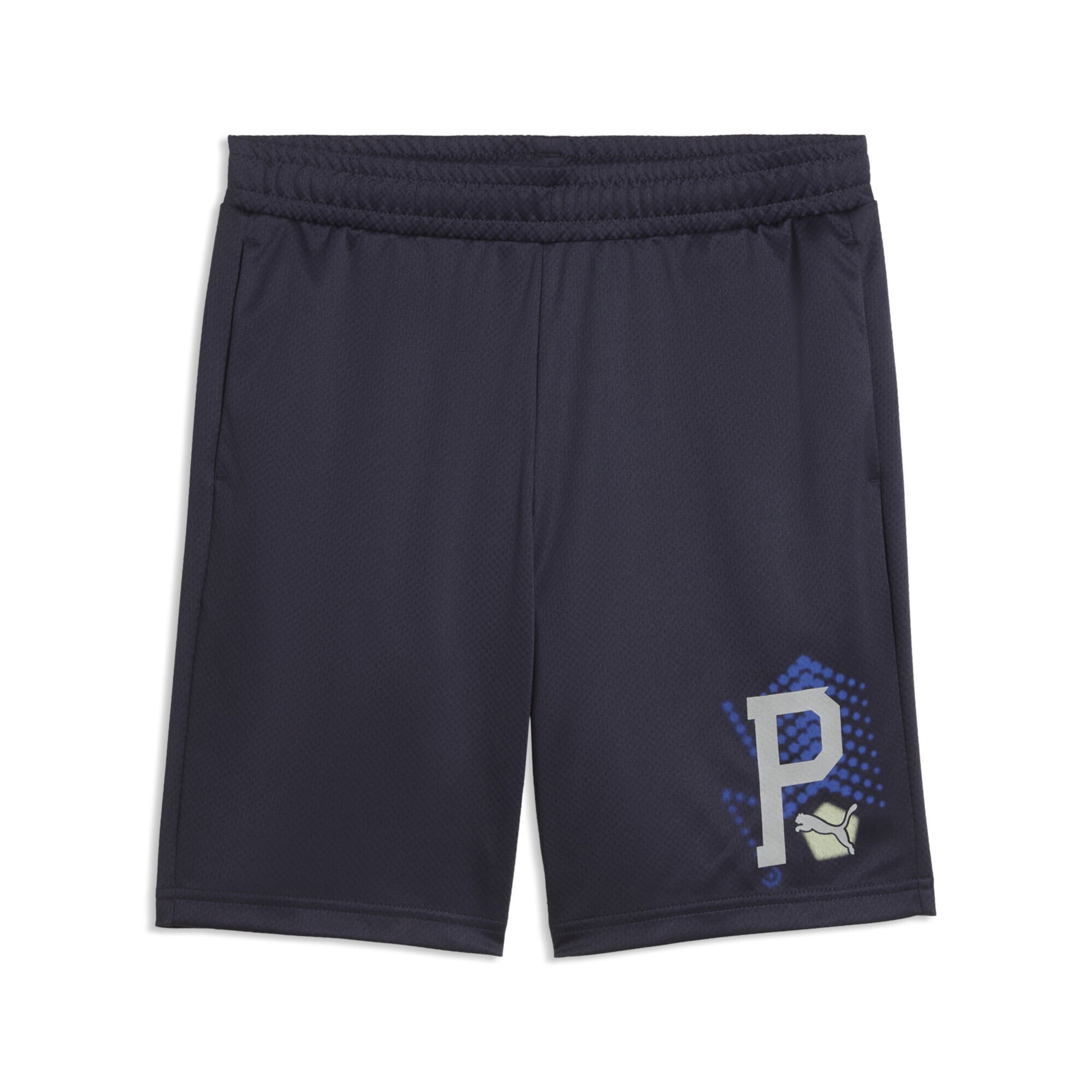 PUMA Regular Sportbroek in Blauw: voorkant