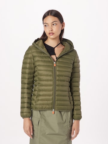 SAVE THE DUCK Between-Season Jacket 'DAISY' in Green: front