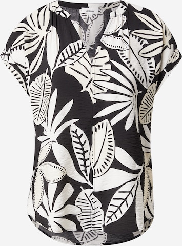 s.OliverBluza - crna boja: prednji dio