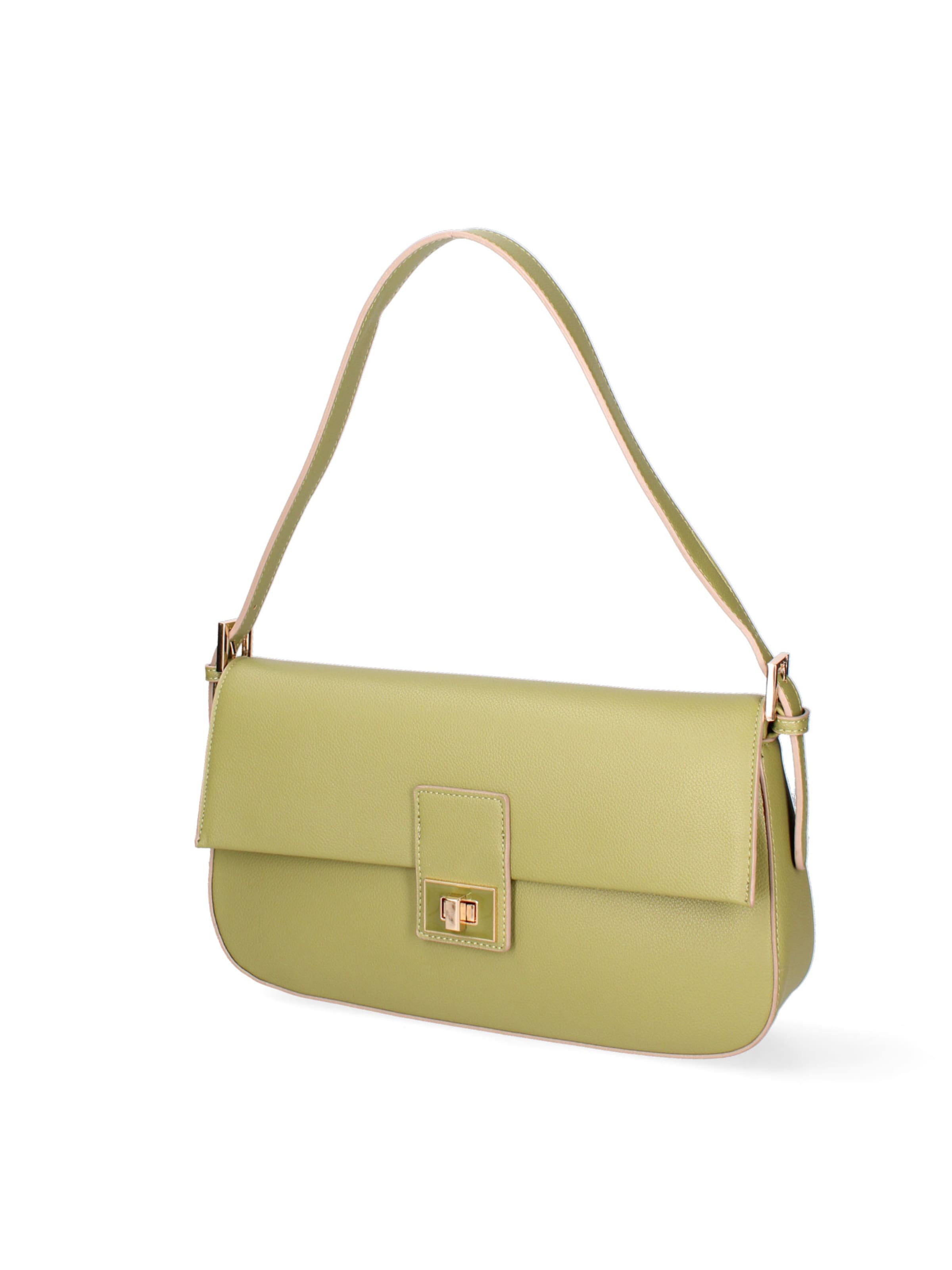 Borsa a spalla 'Borsa a Spalla Donna Calliope Ecopelle - Chiusura Girello' di Diana&Co. in verde