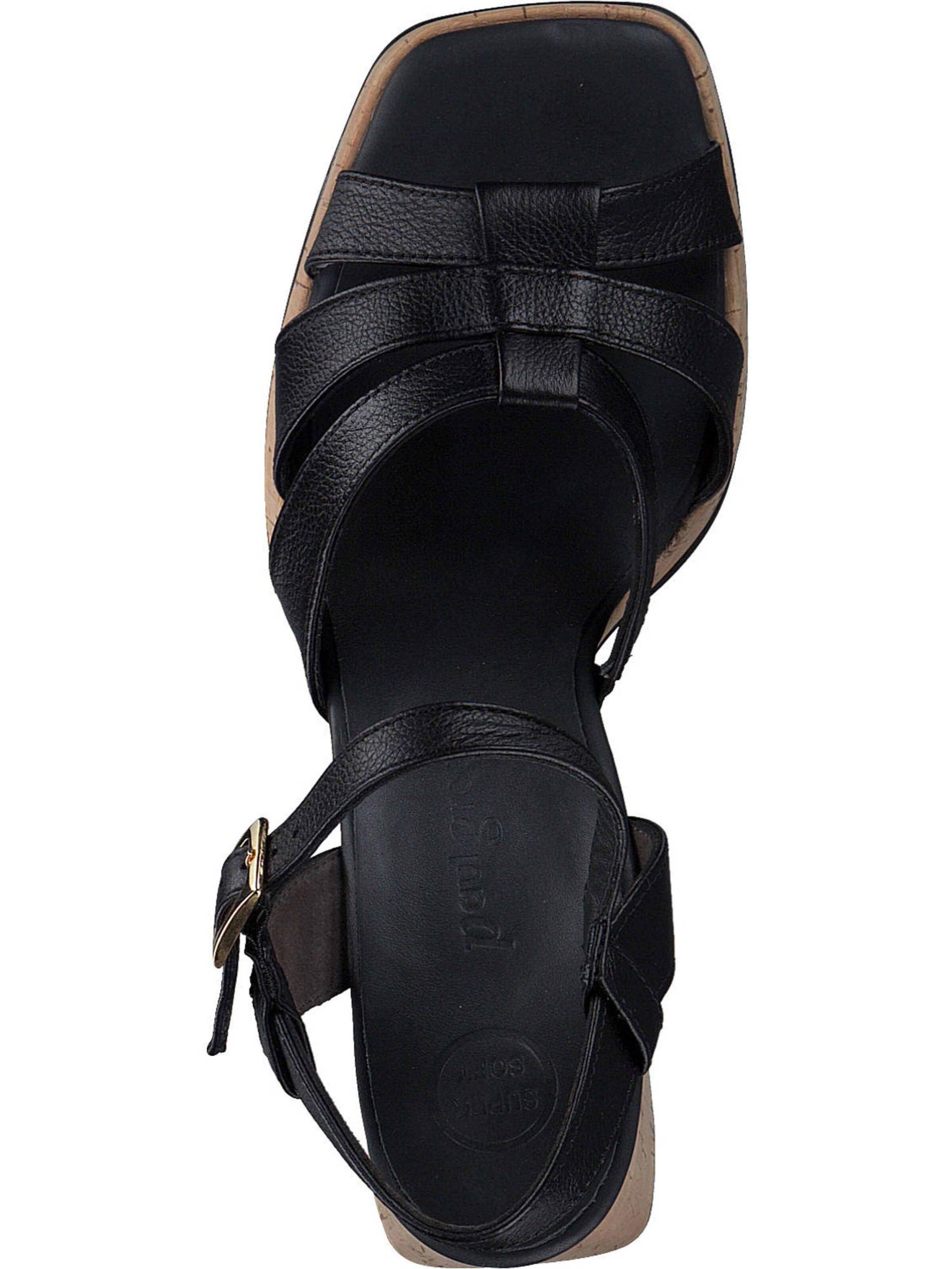 Paul Green Sandalen met riem in Zwart