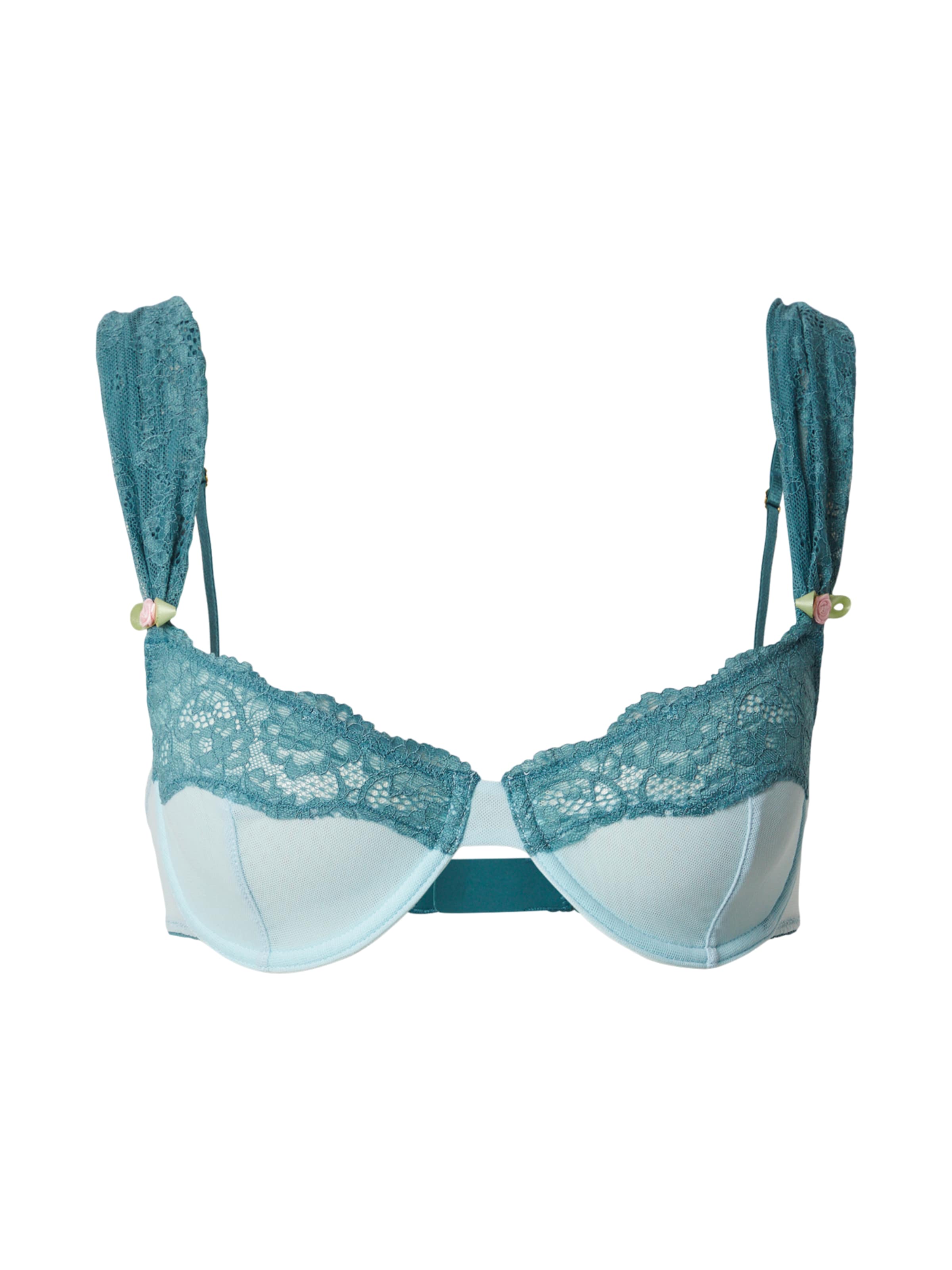 WILD LOVERS Балконет Бюстгальтер 'FLORIANE' в Синий: спереди