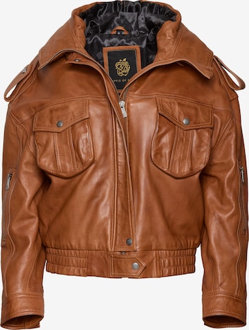 Apple of Eden Übergangsjacke in Braun: Vorderseite