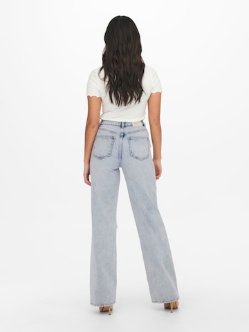 ONLY Wide Leg Jeans 'Camille' in Blau