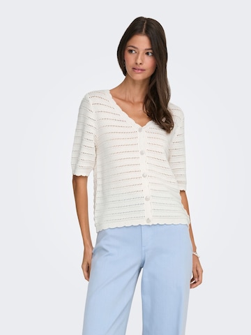 JDY Cardigan 'JDYTanja' i hvid: forside