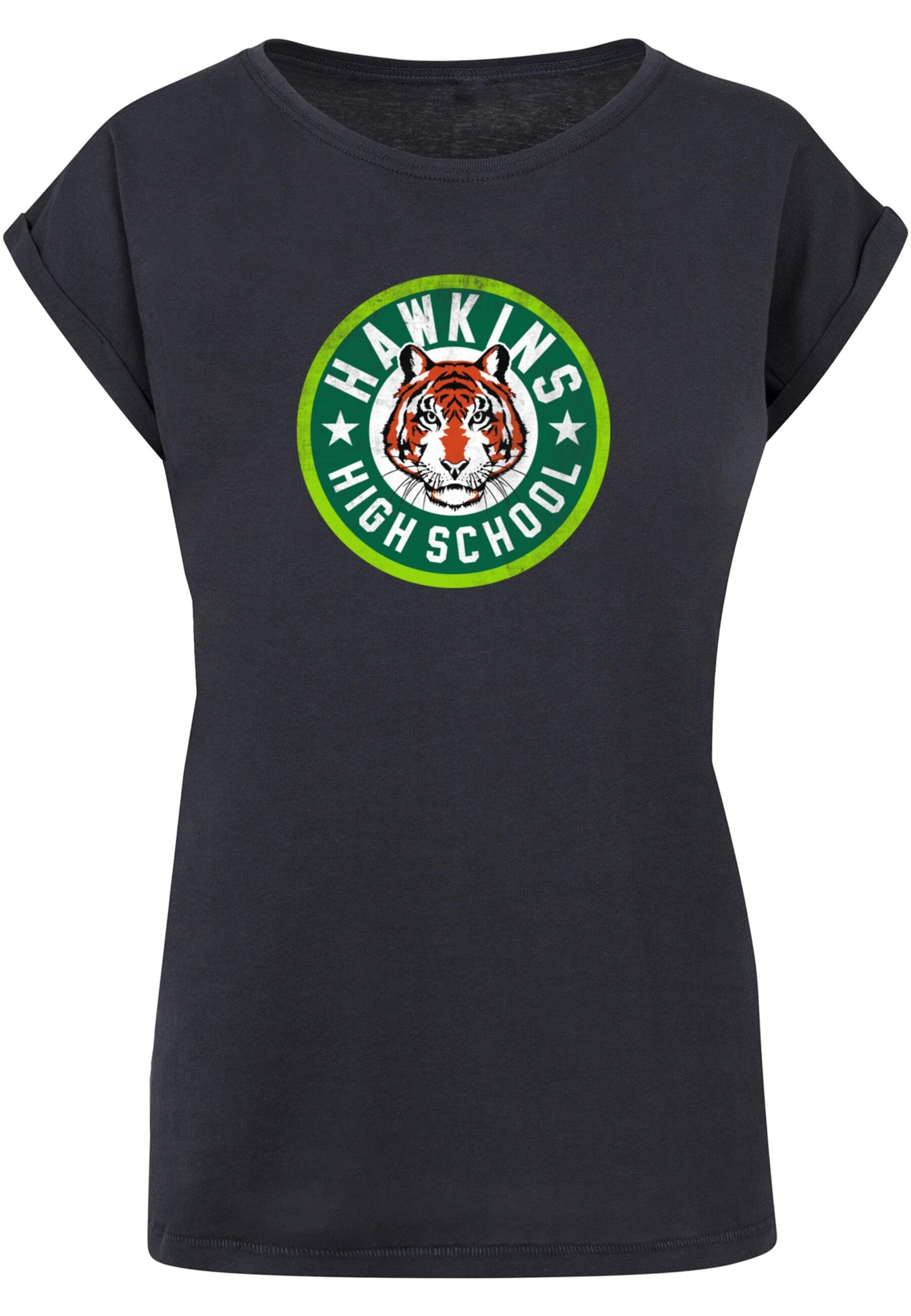 ABSOLUTE CULT Shirt ' Stranger Things ' in Blau: Vorderseite