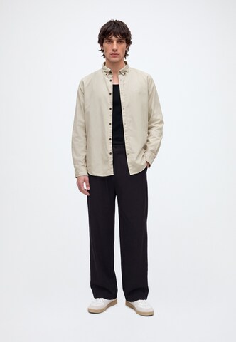 Regular fit Camicia di Lindbergh in beige: frontale