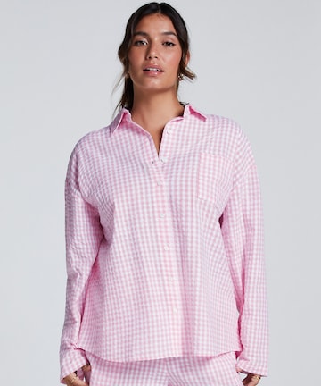 Hunkemöller Pajama Shirt in Pink: front