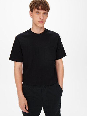 Only & Sons Shirt 'Gace' in Black