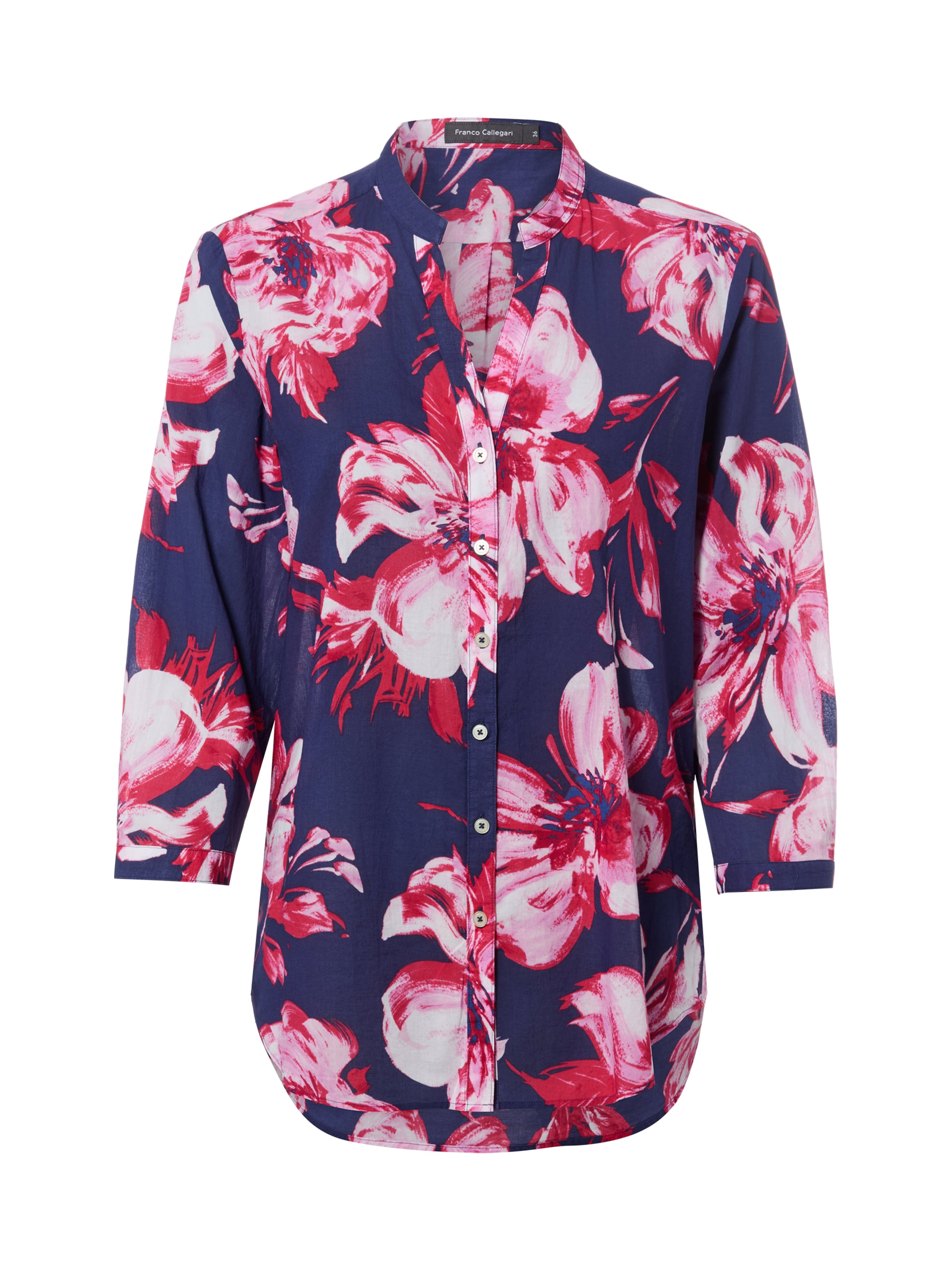 Franco Callegari Bluse in Blau: Vorderseite