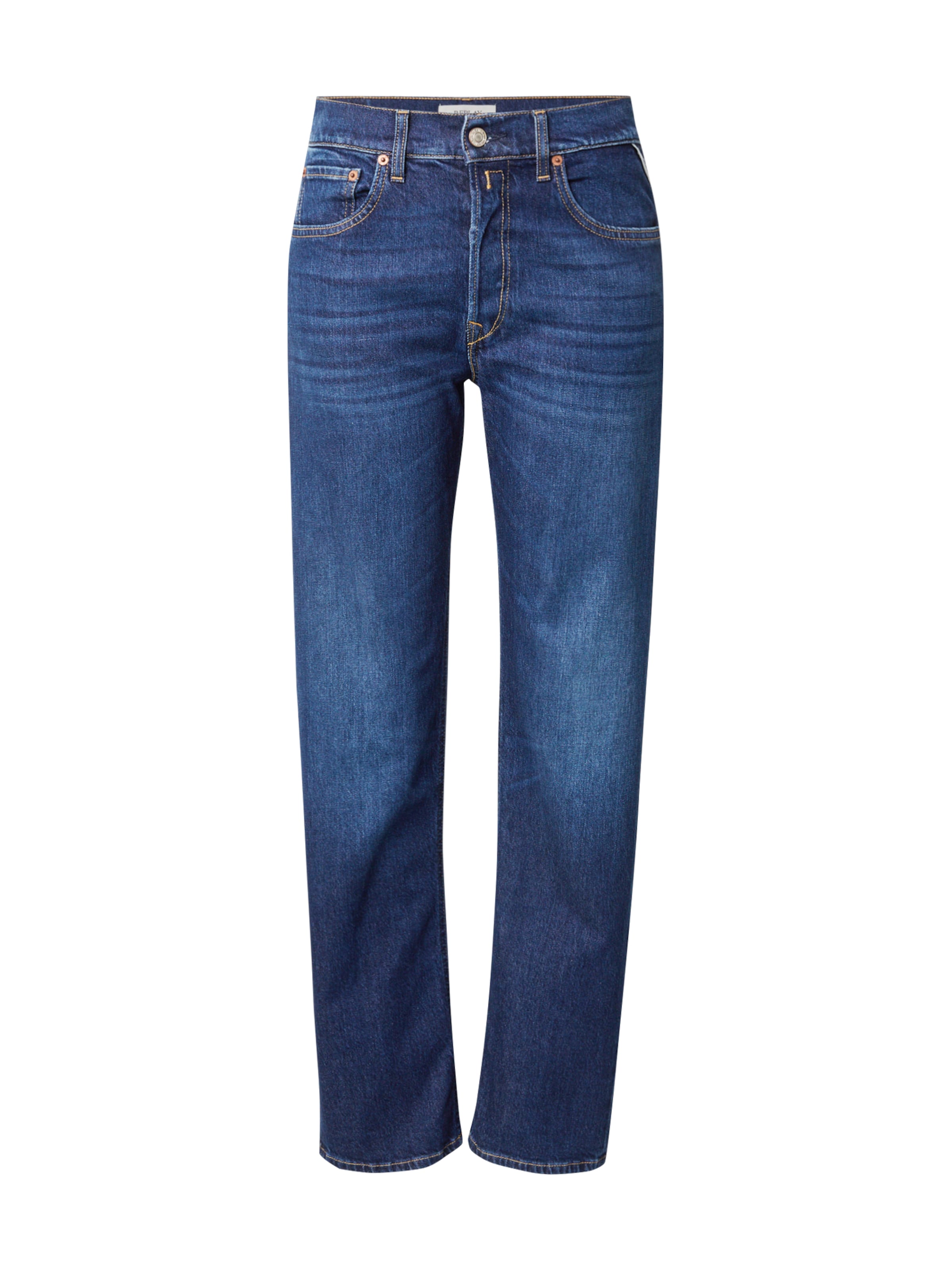 REPLAY Avar lõige Teksapüksid 'Aubry', värv sinine: eest vaates