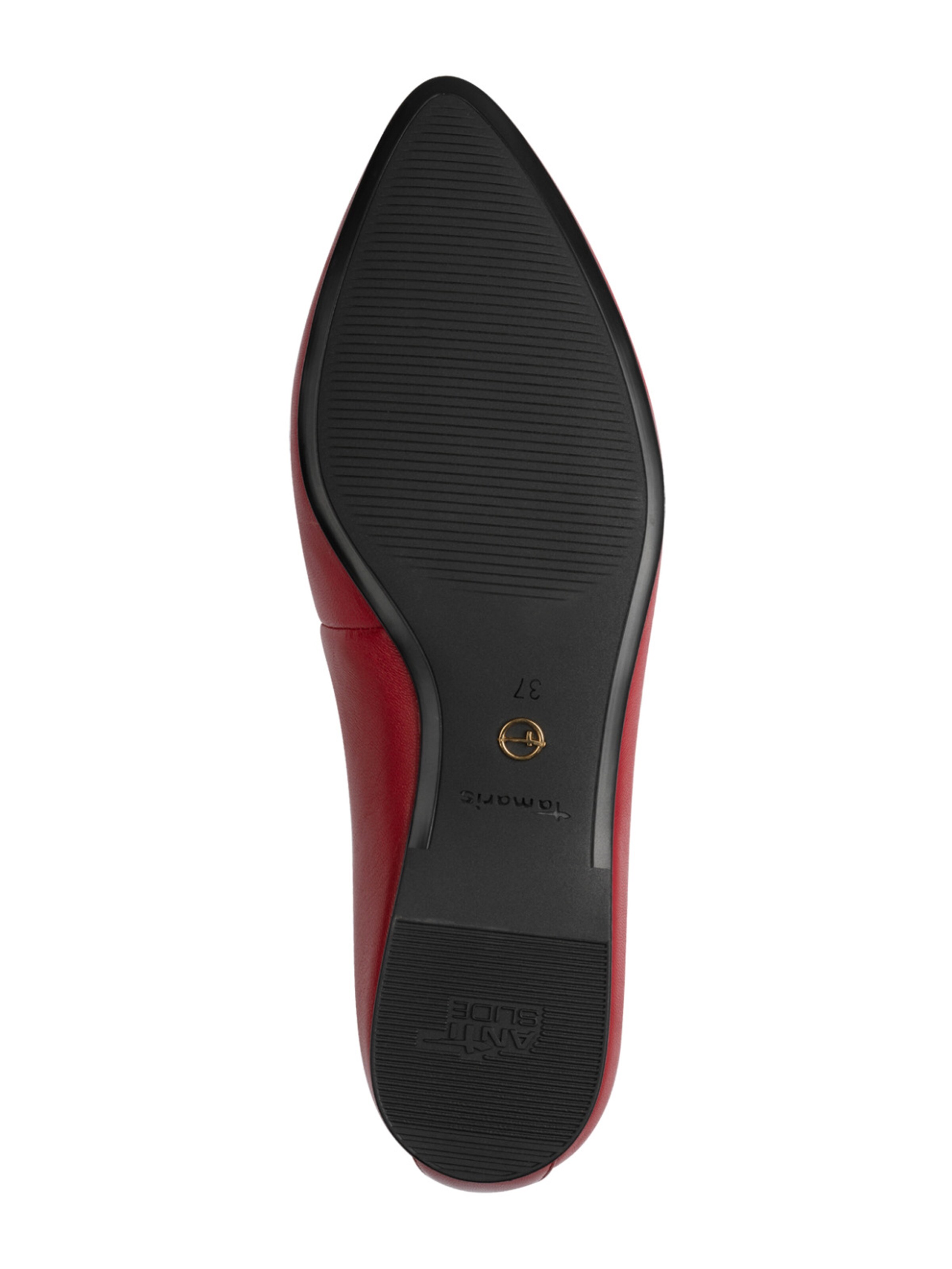 Tamaris - Bailarinas con hebilla en rojo