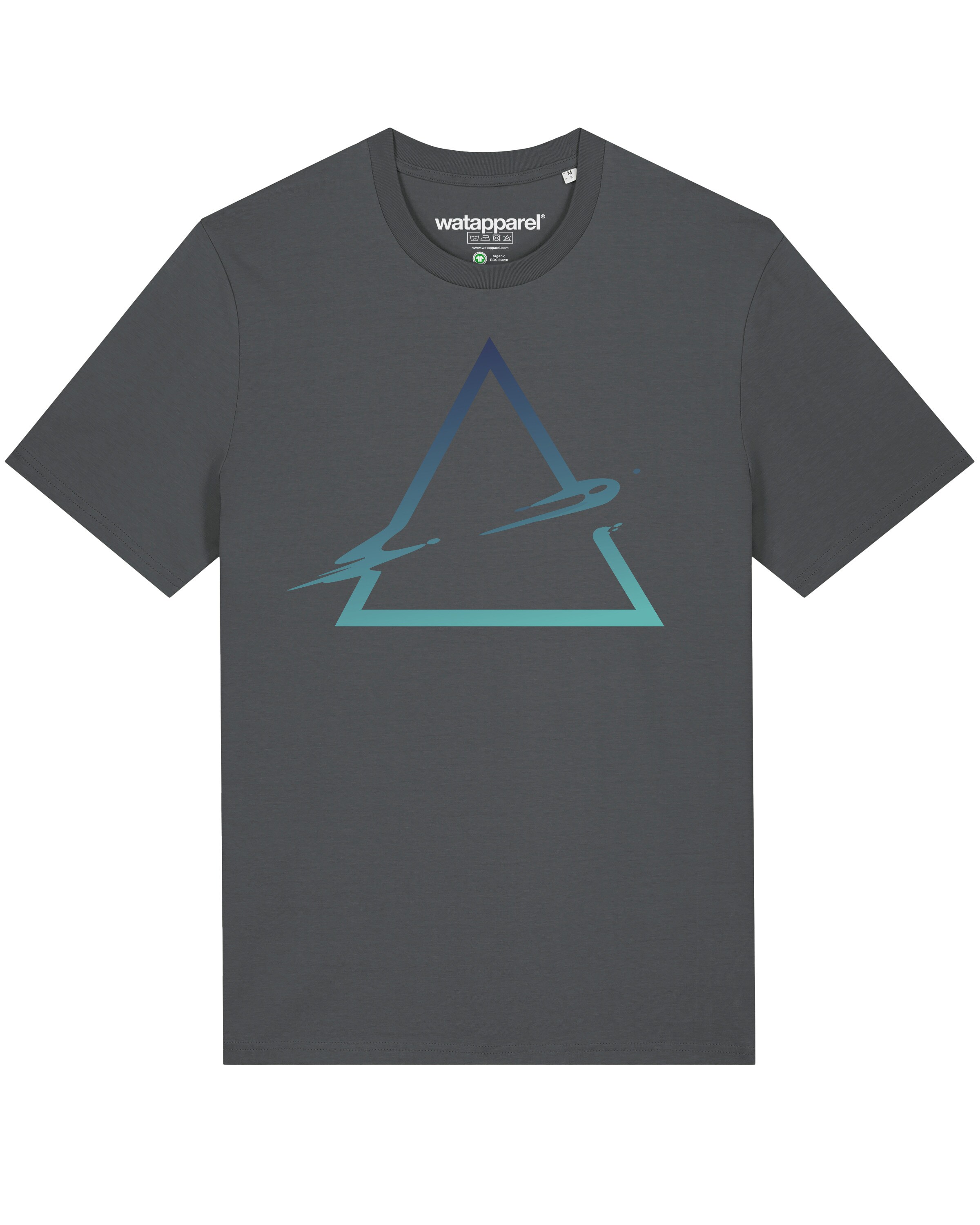 Watapparel Shirt ' Triangle ' in Grijs: voorkant