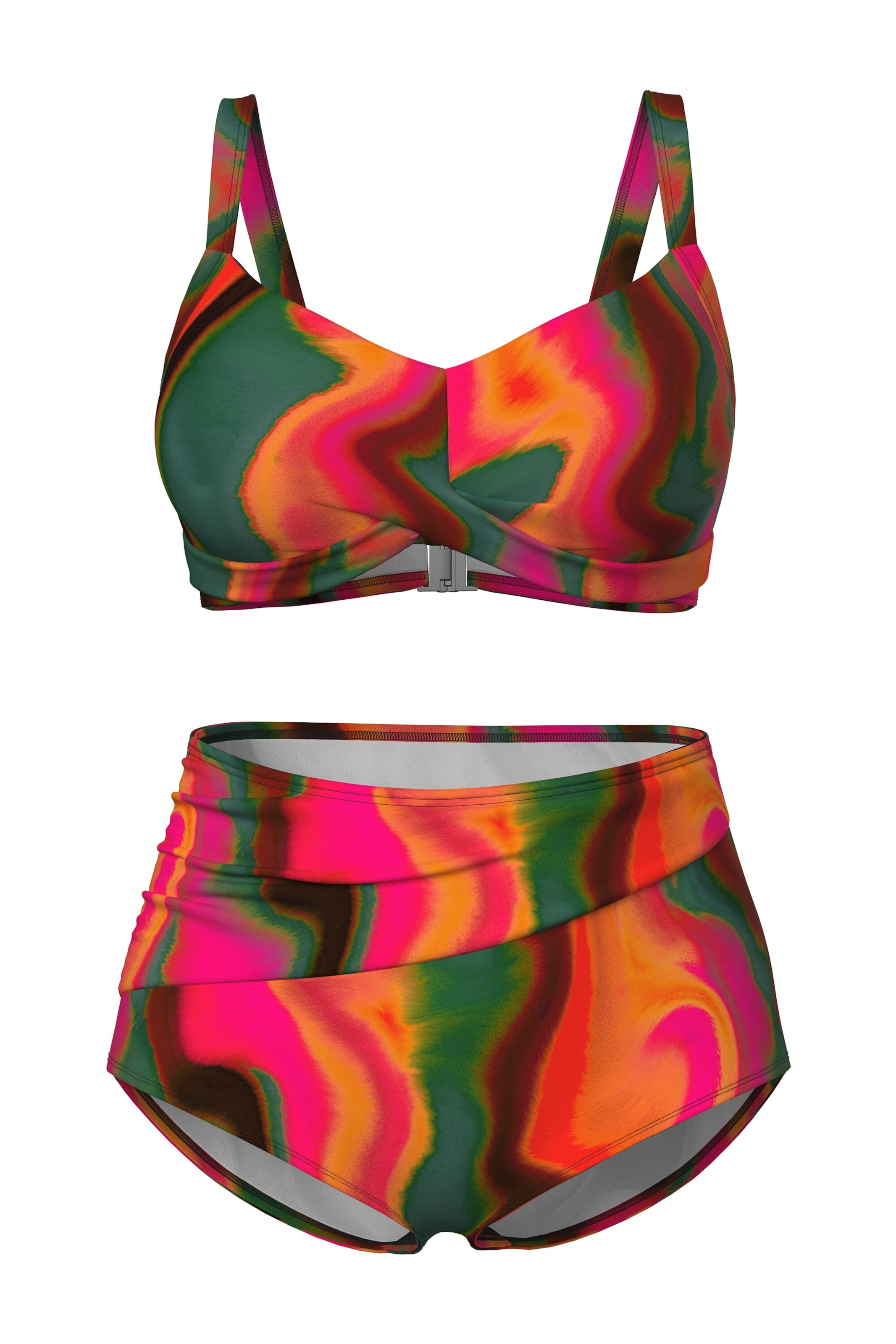 Ulla Popken Bustier BH in Gemengde kleuren: voorkant