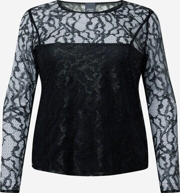 Persona by Marina Rinaldi Blouse 'VITA' in Zwart: voorkant