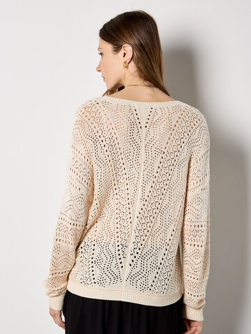 Cardigan bavarois ' ' Apricot en gris
