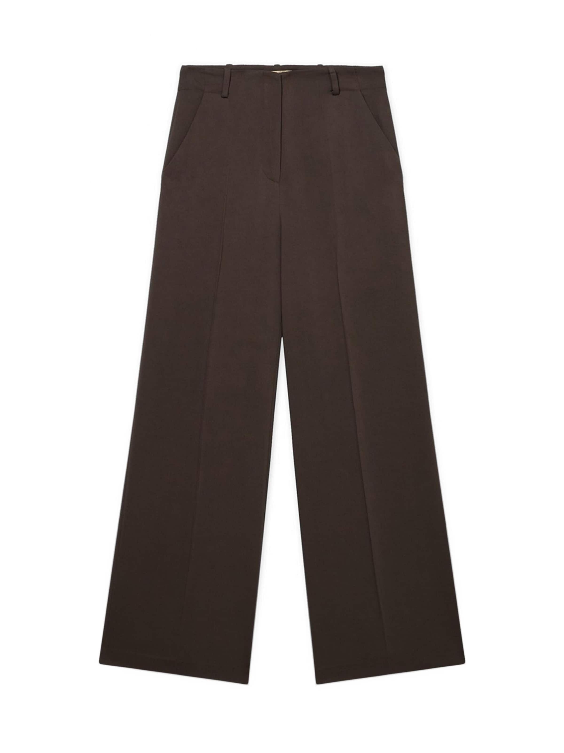 Trussardi - regular Pantalón en marrón: frente