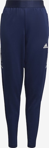 ADIDAS PERFORMANCE Tapered Urheiluhousut värissä sininen: etupuoli