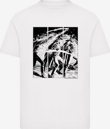 F4NT4STIC T-Shirt 'Zorro Mark Of Zorro Comic Strip Art' in Weiß: Vorderseite