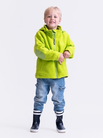 BMS Fleece Jacket in Yellow: front