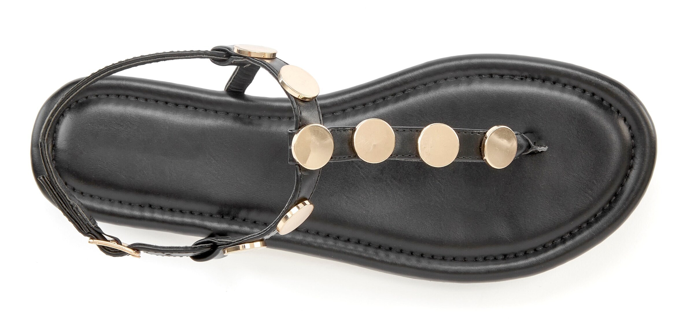 VIVANCE Сандали с разделител за пръстите в черно