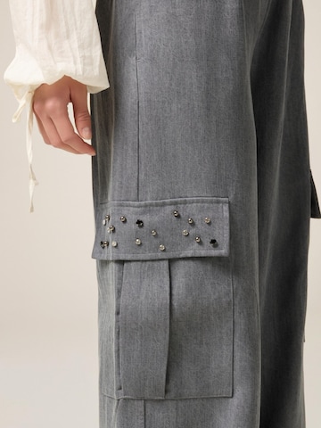 oltre Wide leg Trousers in Grey